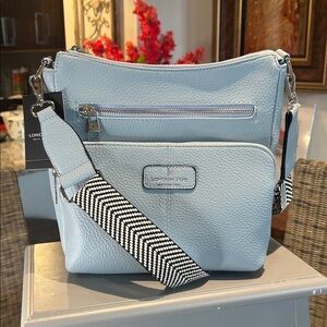London Fog Light Blue Shoulder Bag